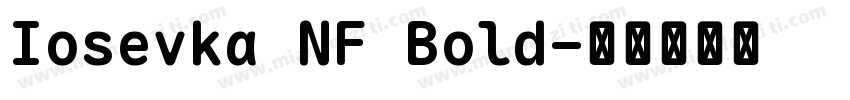 Iosevka NF Bold字体转换